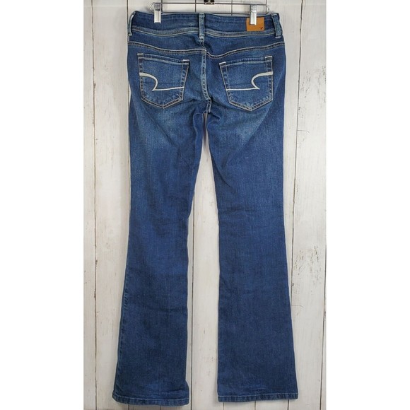 American Eagle Original Boot Stretch Jeans Adult 2 Low Rise Cotton Spandex Nice - Picture 2 of 15